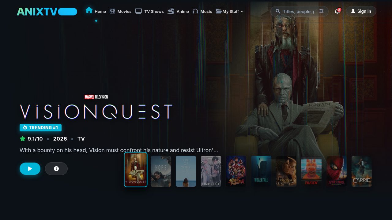 Anixtv screenshot