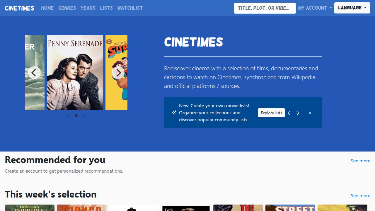 Cinetimes screenshot