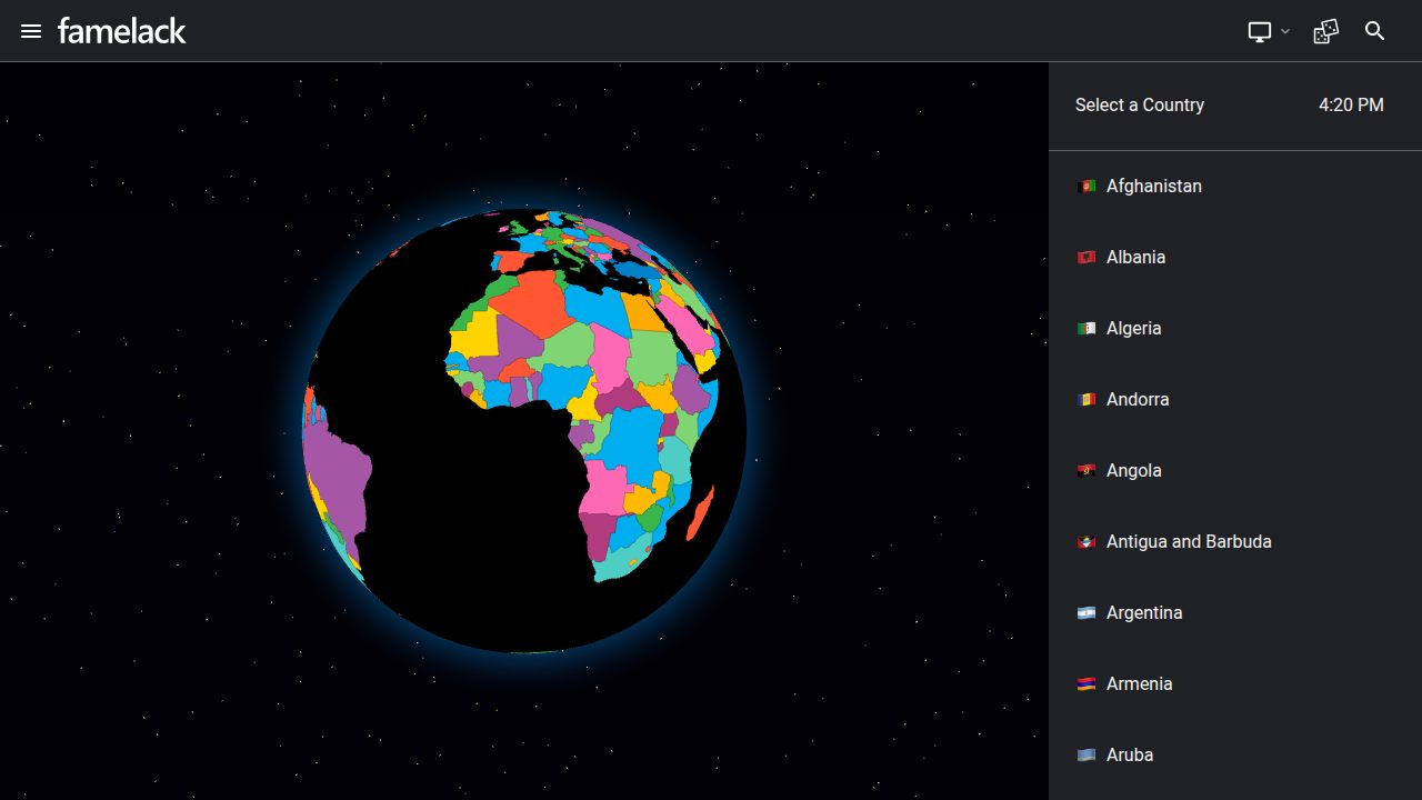 Famelack screenshot