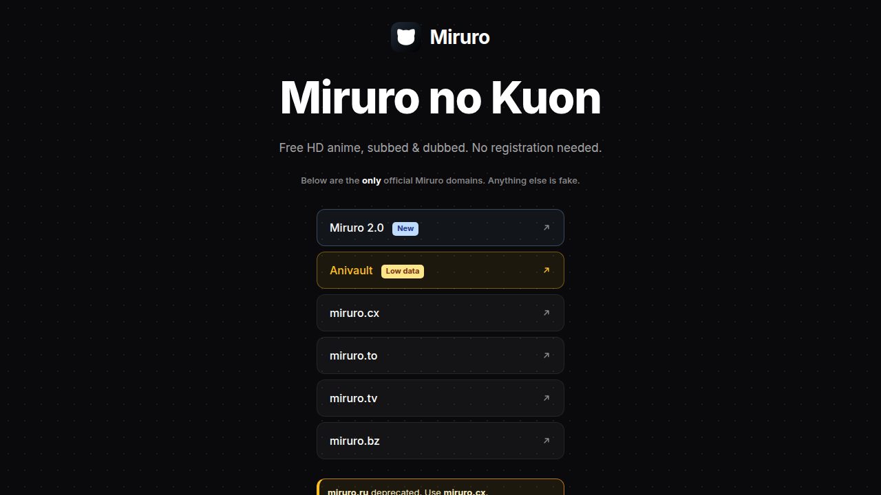 Miruro screenshot