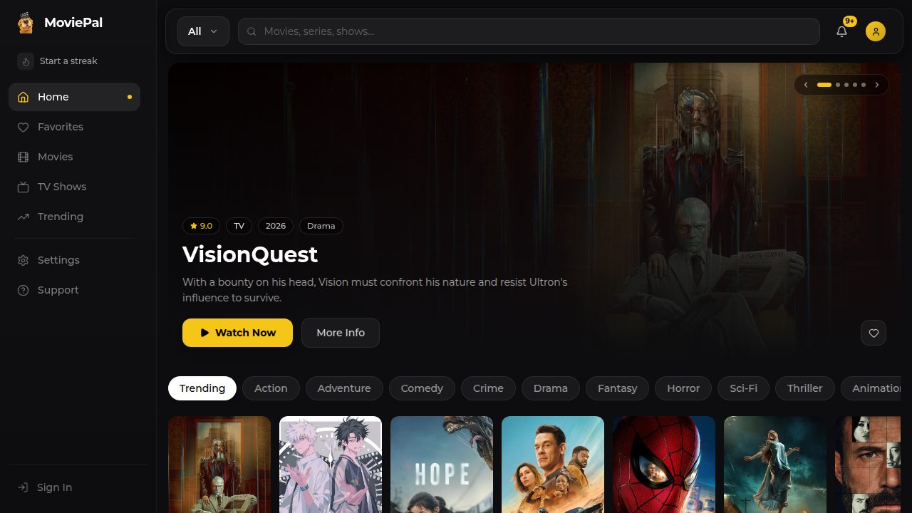 MoviePal screenshot