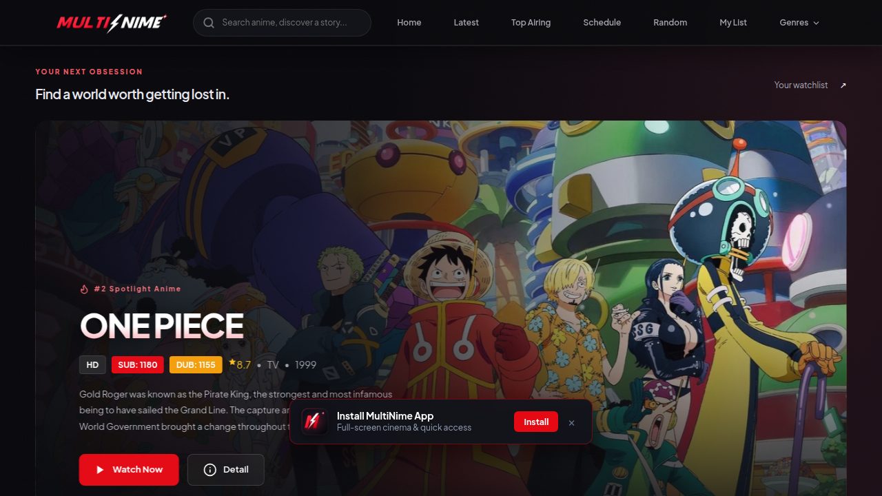 MultiAnime screenshot