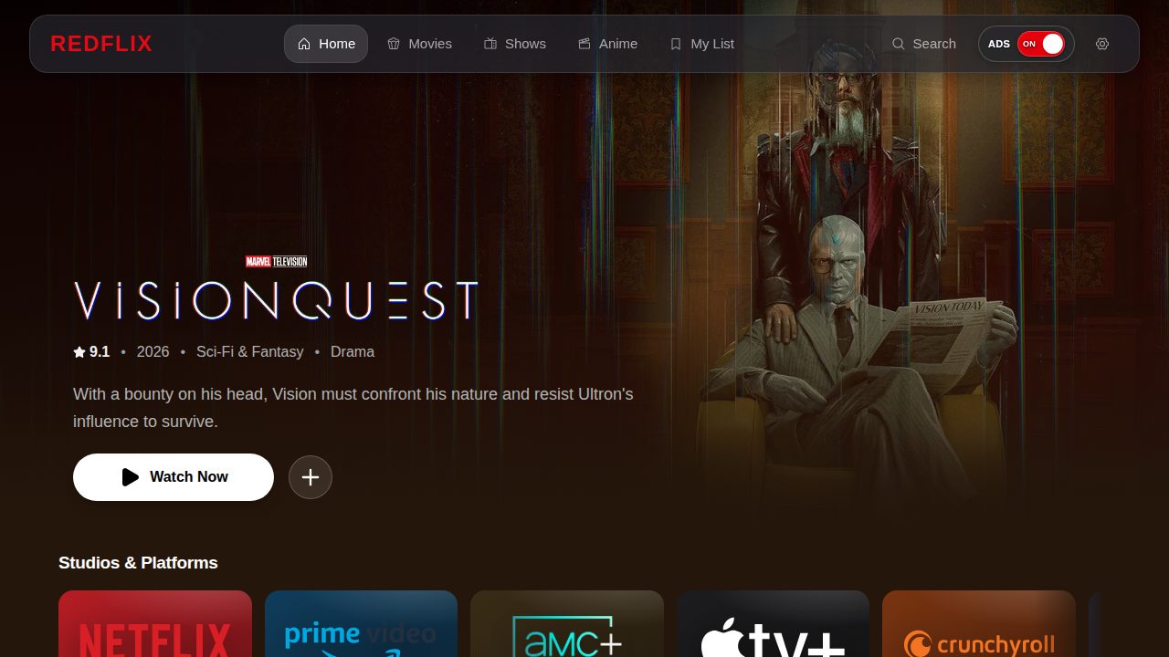 Redflix screenshot