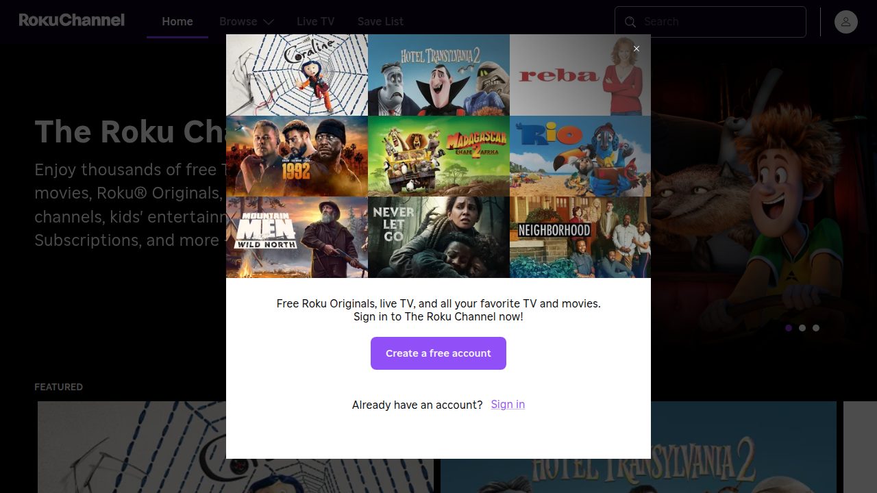 Roku Channel screenshot